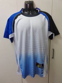 ITEM BARU_Baju Rugby ARORA size M White_Blue