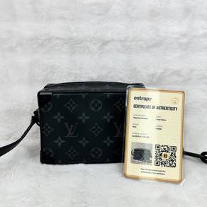 Authentic LV Mini Soft Trunk Monogram Eclipse RFID