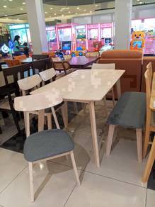 1+4+Bench Dining Set