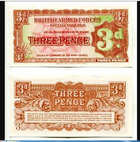 British Armed Forces 3 pence 1948 - PM16