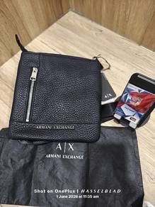 Armani Exchange AX Black Messenger Bag