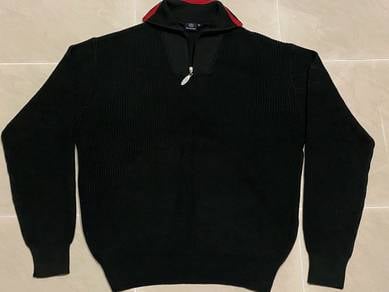 Mercedes-Benz black knit sweater