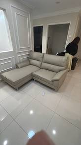 leather L shape sofa