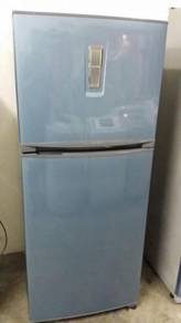 Blue Fridge Freeze Refrigerator Toshiba Peti Sejuk