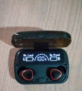 HiFi stereo earphones with power bank
