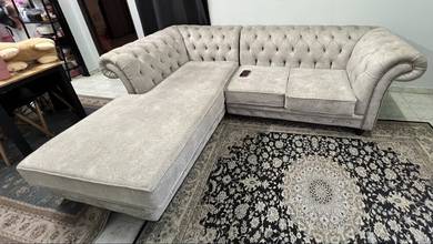 sofa chesterfield 3 seater L shape