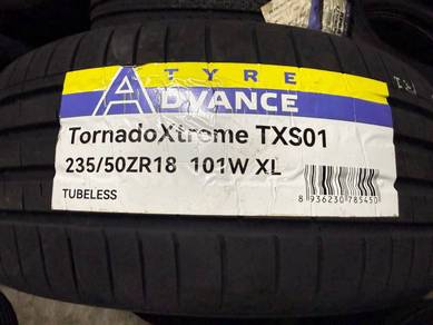 Tayar baru advance 235/50/18 tahun26 (warranty 5y)