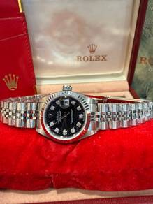 Rolex Datejust 69174 g Full Set black Diamond