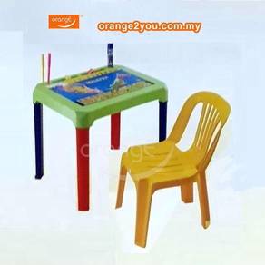 Children ABC Writing Table & Chair, Tadika Set,Mej