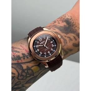 Custom S. Mod 42mm Brown Vignette Rose Gold