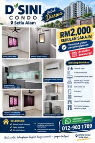 Others For Rent in Setia Alam,SGR