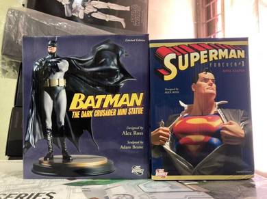 DC Direct Batman and Superman Mini Statue