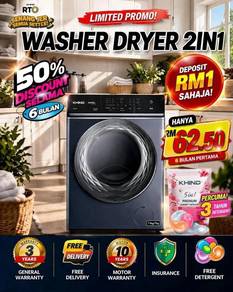 Promo Washer Dryer Khind (P.Nanas)