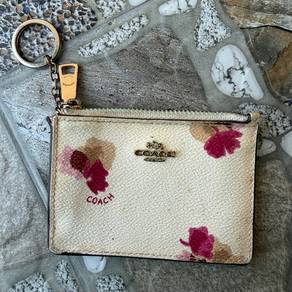 COACH Floral Pattern Pass Case/Card Holder