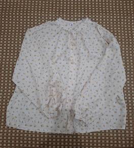 White Design Blouse Long Sleeve