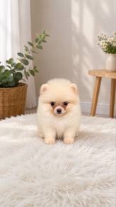 Pomeranian Cream Tiny Female Puppy PRO