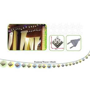 Lampu Hiasan Ketupat (Chrome) (4's)