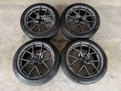 Rim bbs C1R hyper black thailand 17 inch tayar 95%