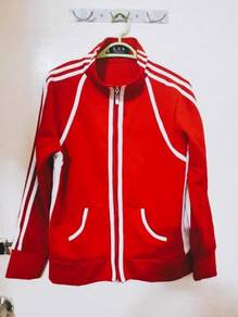 Red white zoey left4dead cosplay jacket top
