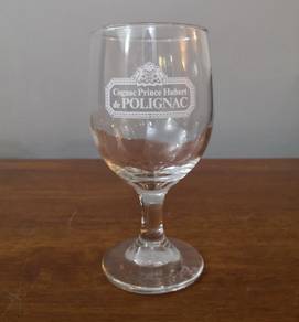 Cognac Prince Hubert de Polignac footed glass