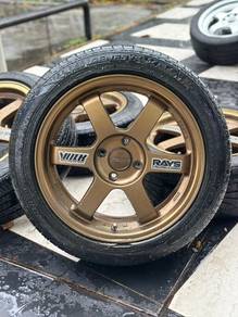 Te37 16 inch sportrim Wira myvi alza yaris