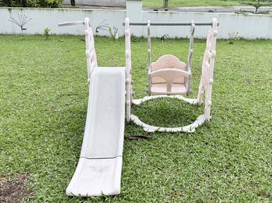 Kids’ Slide and Swing Set