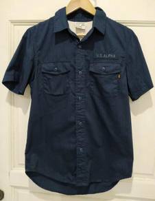 Alpha Industries Embroidery Short Sleeve Navy Blue