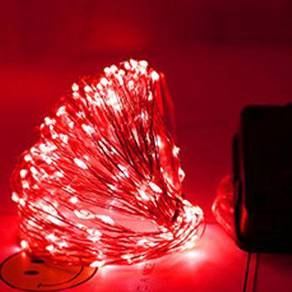 RED LAMPU RAYA SOLAR 200LED 22M LAMP LiGHT ♨