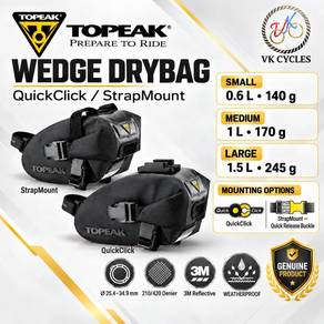TOPEAK Wedge Drybag Waterproof Bicycle Saddle Bag