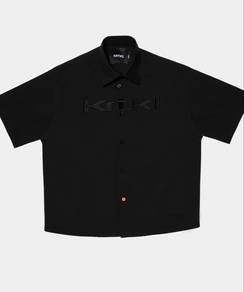 KRTKL PINSTRIPE BUTTON UP SS(Size L)
