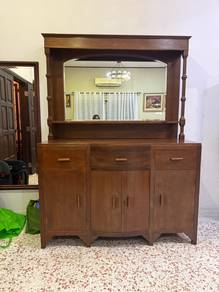 Antique sideboard with mirror