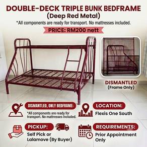 KATIL TANPA Tilam, BEDFRAME No Matress, SERDANG