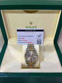 Rolex Datejust 36 Half 18K 750 Yellow Gold Jubilee