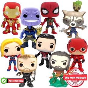 Funko Pop super hero Avengers Aquaman Thanos Flash