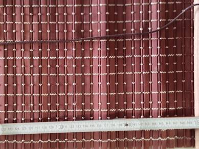 Brown blind, bamboo roller, 90cm x 150cm