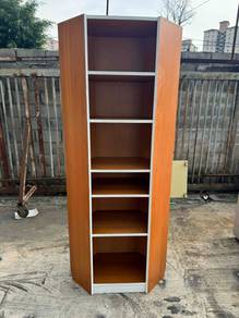 Tall Multipurpose Corner Cabinet Rack Shelves Book