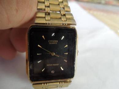 Citizen Quartz Black Rectangular Dial Watch