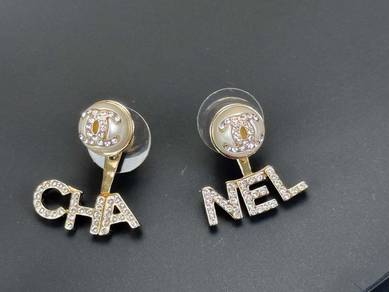 Chanel AB6484 Coco Mark Pearl Earrings