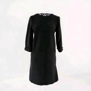 Zara Basic Quater Sleeve Black Dress