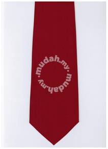 Red Top Quality Solid Formal Neck Tie