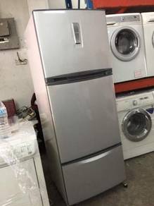 3 Pintu Grey Toshiba Fridge Refrigerator Peti Ais