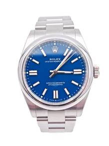 New Rolex Oyster Perpetual 41 Med Blue 134300