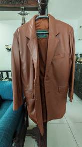 ​[NEW] Genuine Brown Leather Coat from Pakistan