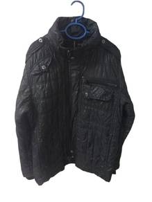 99.Avirex Varsity black quilted winter jacket