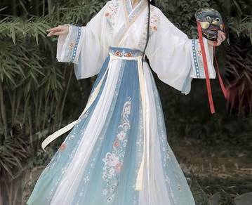 Chinese style hanfu collar waist