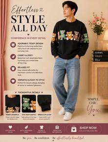 HLA Black Teddybear Sweatshirt