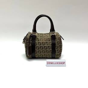 Preloved Fendi Zucchino Mini Boston