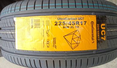 225 45 17 CONTINENTAL UC7 Tayar Tyre New 2026