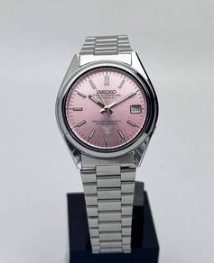 Custom Seiko Mod 37mm Ash Pink SNX Datejust
