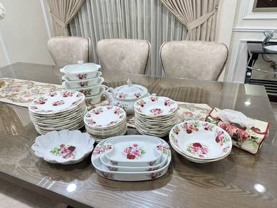 Preloved Set Pinggan Mangkuk Vantage Set 12